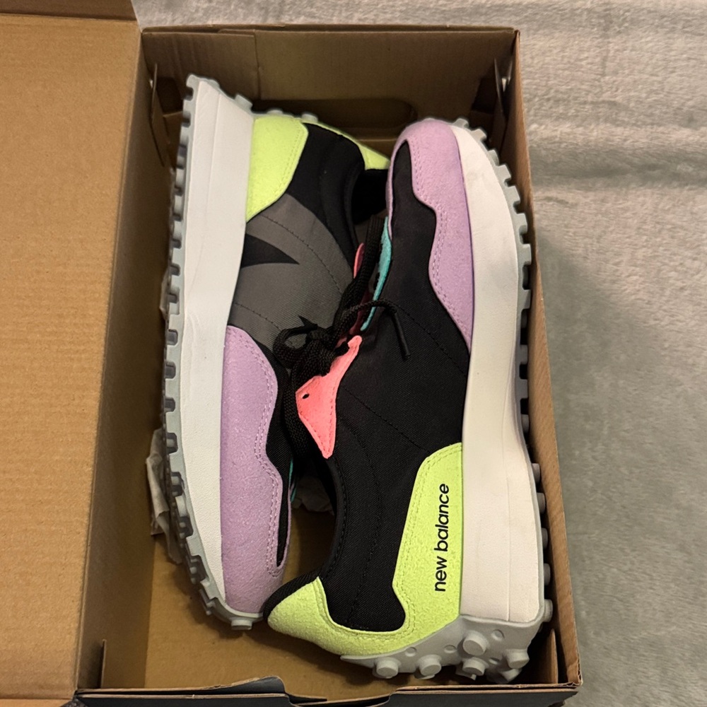 Women’s New Balance Black and Purple Sneakers